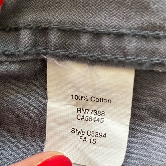 Madewell Fleet Utility Military Zip Jacket in Gray, size XS - Picture 14 of 16